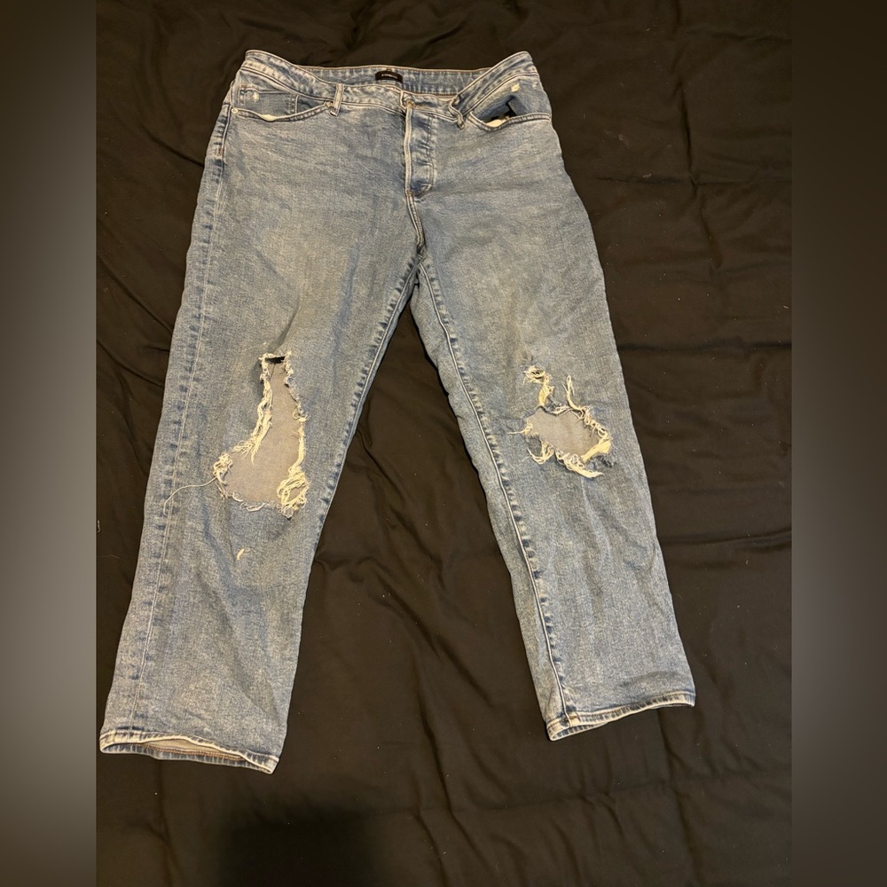 Distressed Express Boyfriend Jeans